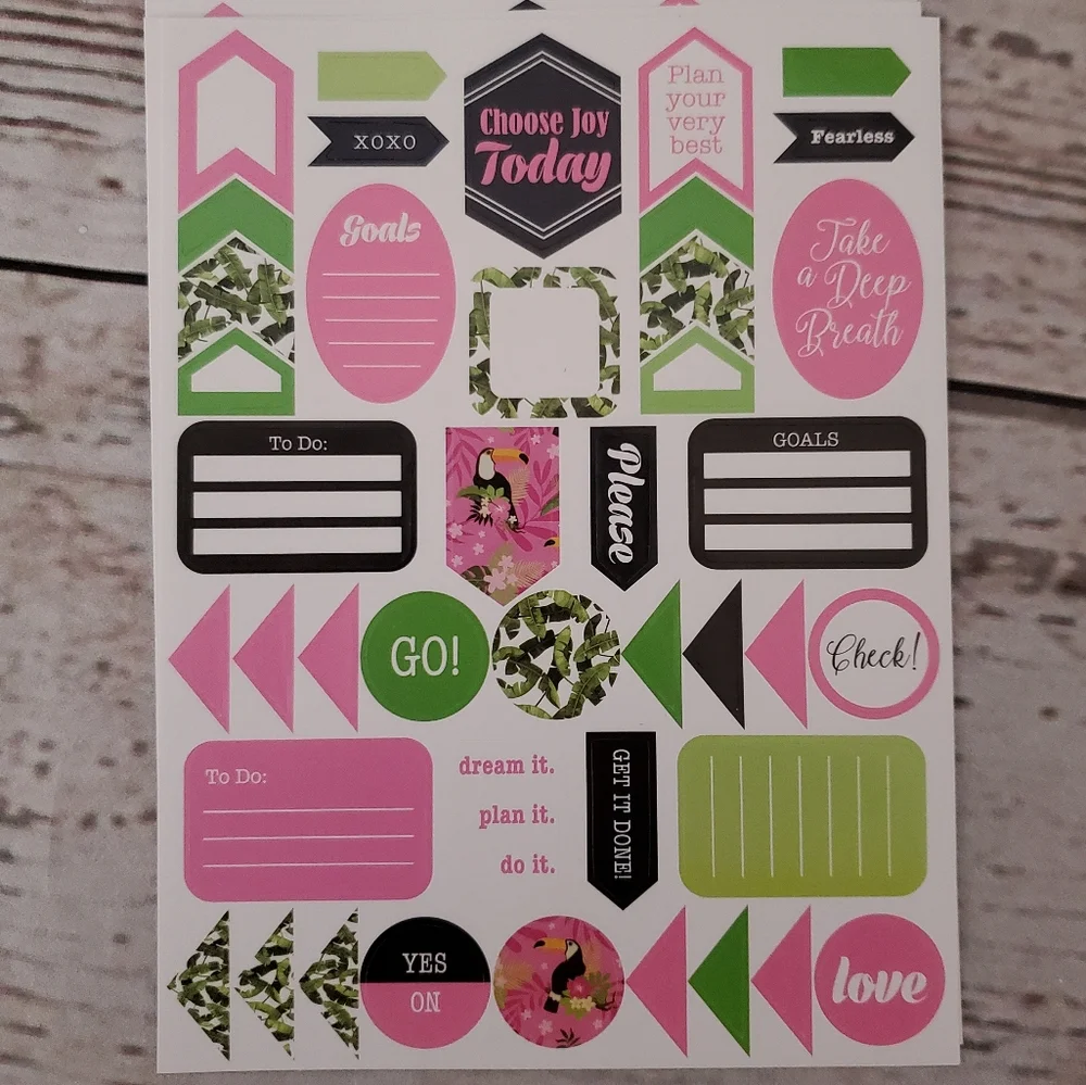 Planner stickers bundle reminders, quotes, motivational